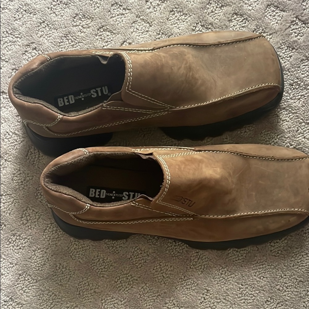 BED|STU Men's Brown Leather Loafers